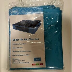 Foldable under bed shoe storage bags